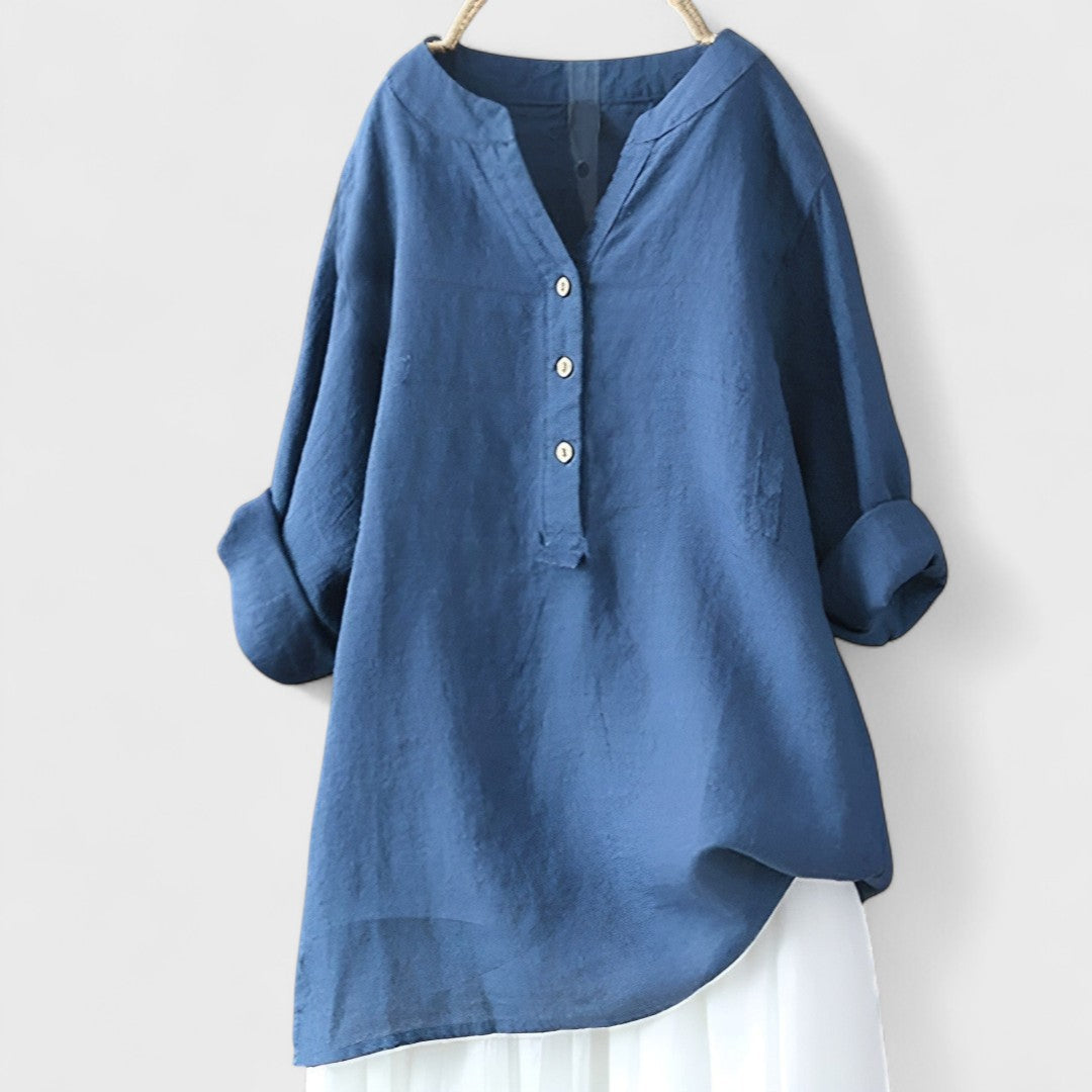 ANDREA | Camisa con botones holgada