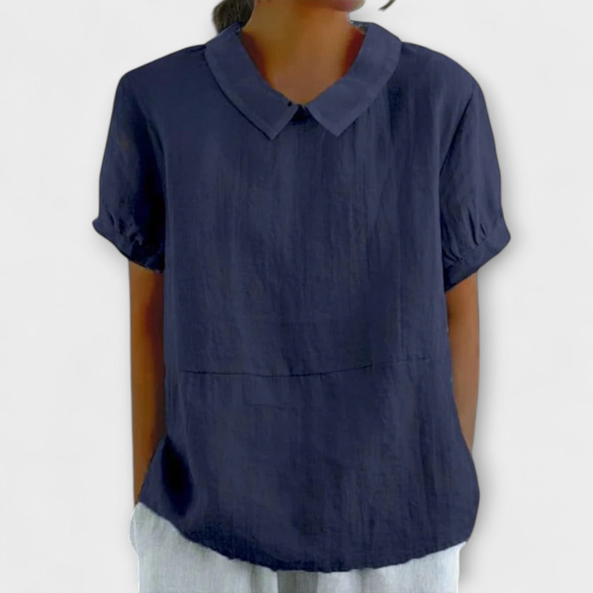 ROMINA | Blusa de manga corta holgada
