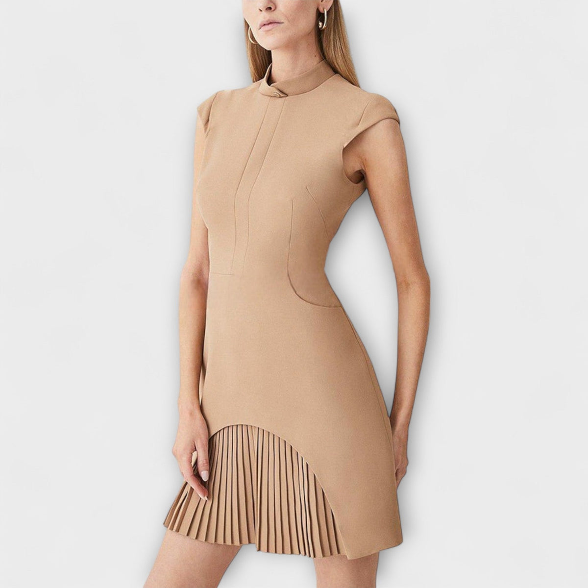 VALENTINA | Vestido corto con cuello alto