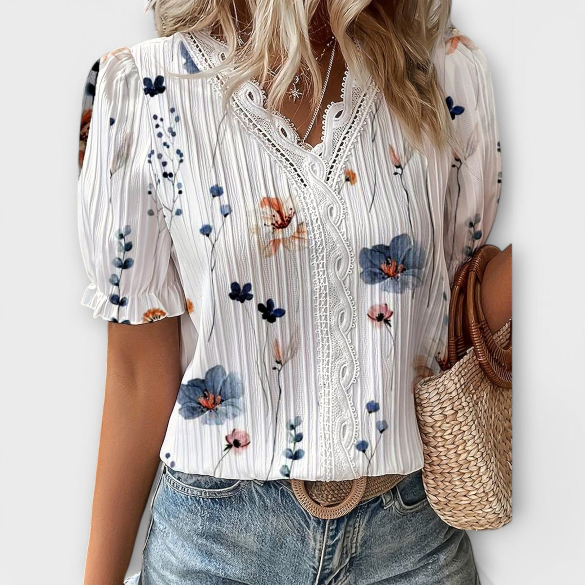 ISABELLA | Blusa con escote en V