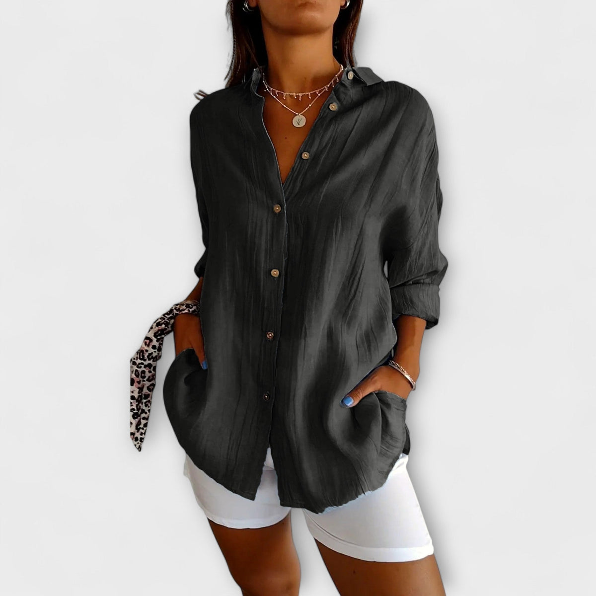 ALEXA | Blusa con pliegues
