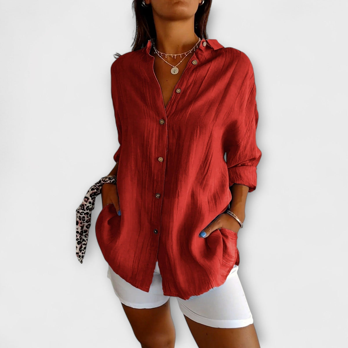 ALEXA | Blusa con pliegues