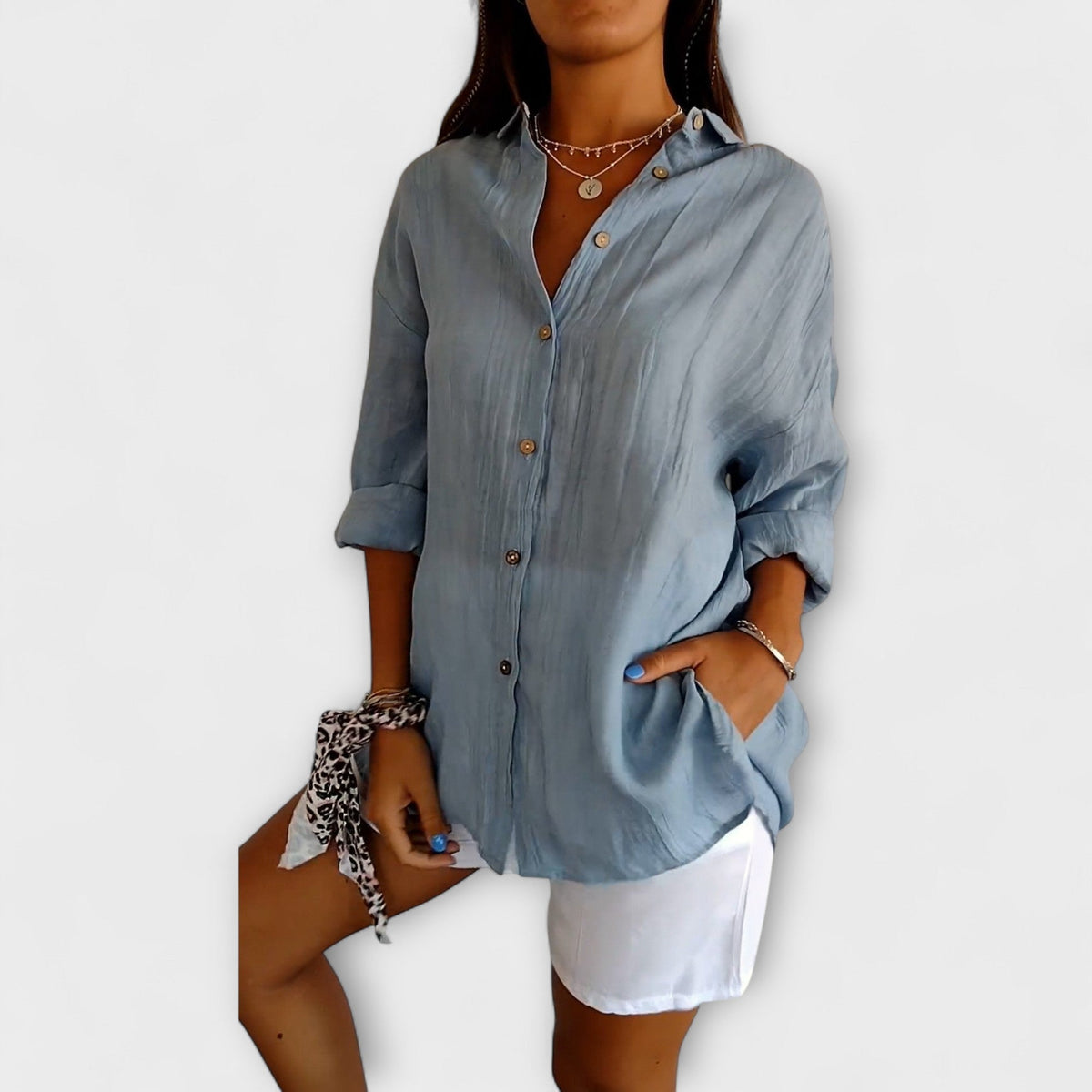 ALEXA | Blusa con pliegues