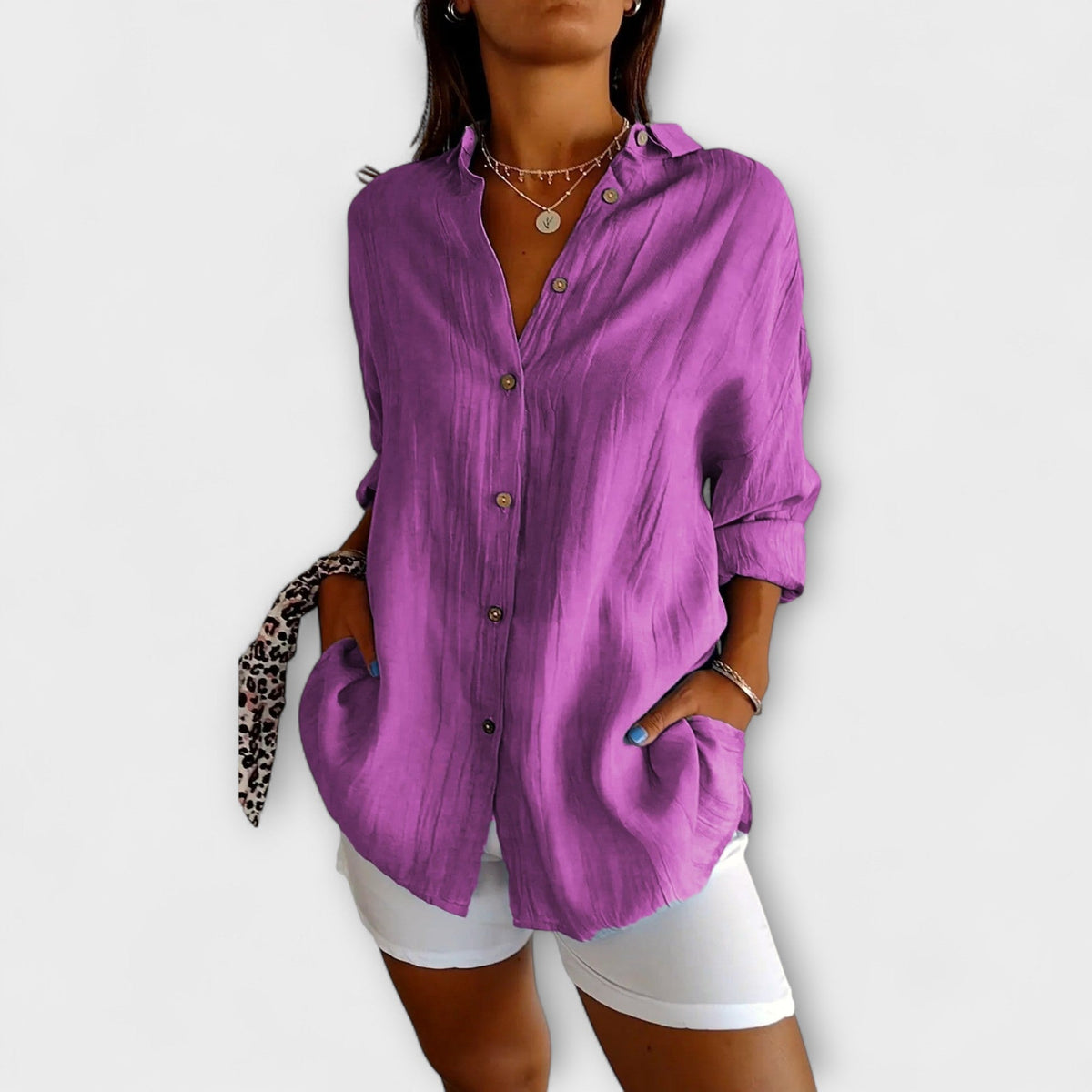 ALEXA | Blusa con pliegues