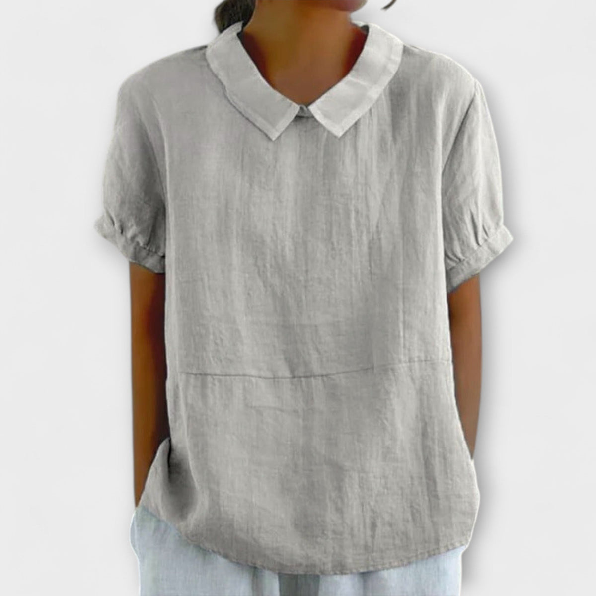 ROMINA | Blusa de manga corta holgada