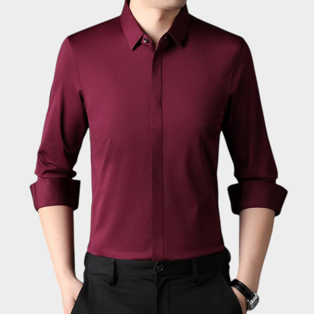 LUIS | Camisa elástica sin arrugas