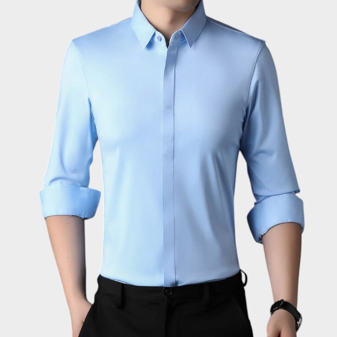 LUIS | Camisa elástica sin arrugas