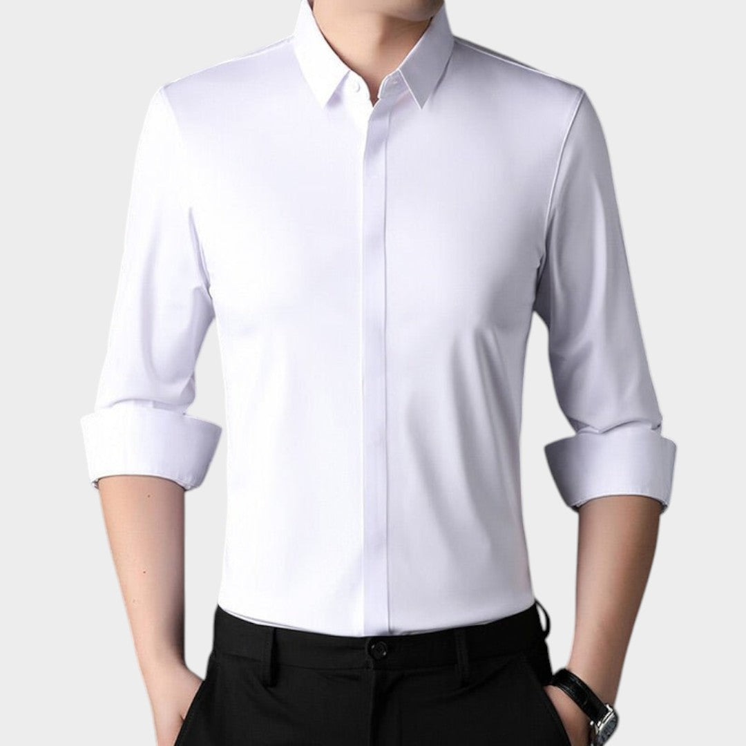 LUIS | Camisa elástica sin arrugas