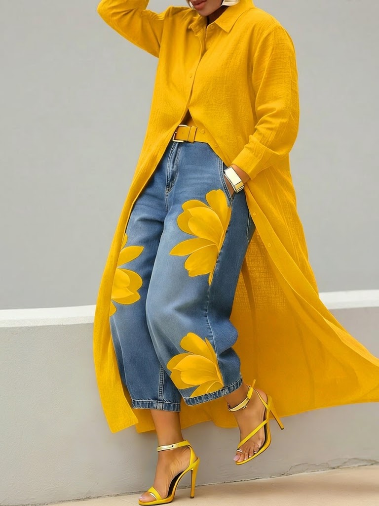 DANIELA | Conjunto con jeans estampados