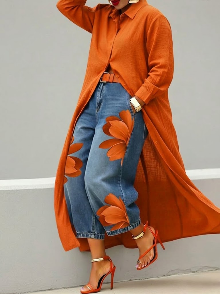 DANIELA | Conjunto con jeans estampados
