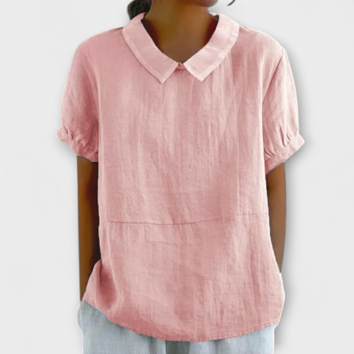 ROMINA | Blusa de manga corta holgada
