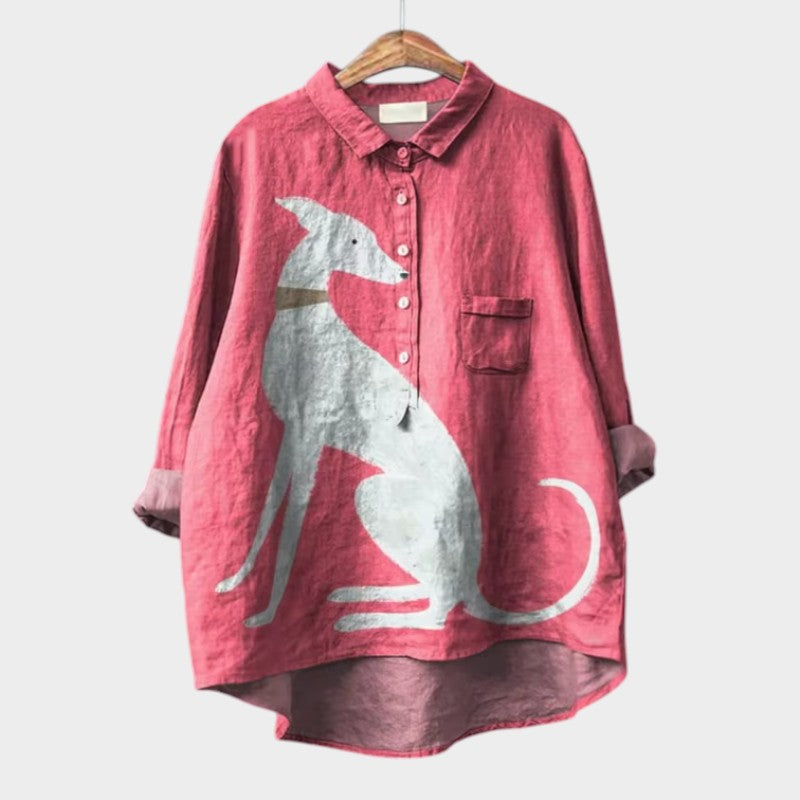 ROMINA | Blusa con estampado de perritos