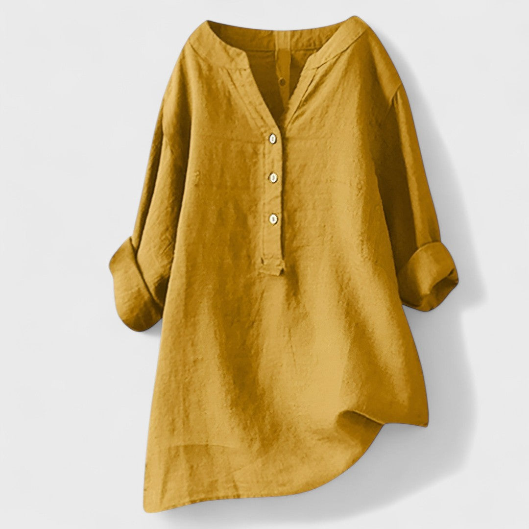 ANDREA | Camisa con botones holgada