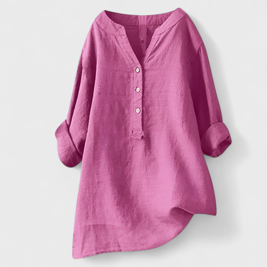 ANDREA | Camisa con botones holgada