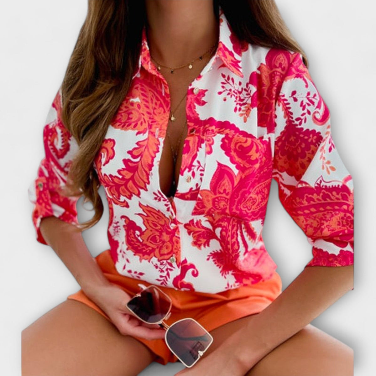 BEATRIZ | Blusa con cuello clásico