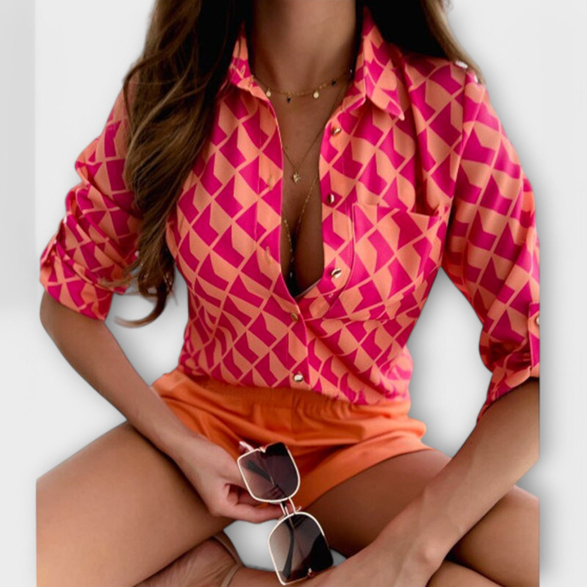 BEATRIZ | Blusa con cuello clásico